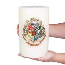 Load image into Gallery viewer, Harry Potter 8" Hogwarts House Crest Insignia Sculpted Candle
