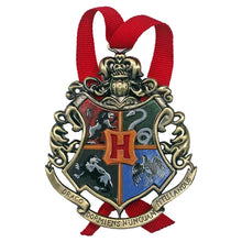 Load image into Gallery viewer, Hogwarts and House Crest Ornaments by Noble Collection