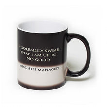 Load image into Gallery viewer, I Solemnly Swear That I Am up to No Good&trade;...Mischief Managed&trade; Heat Transforming Mug
