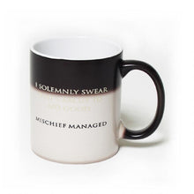 Load image into Gallery viewer, I Solemnly Swear That I Am up to No Good&trade;...Mischief Managed&trade; Heat Transforming Mug
