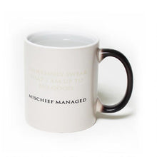 Load image into Gallery viewer, I Solemnly Swear That I Am up to No Good&trade;...Mischief Managed&trade; Heat Transforming Mug
