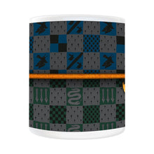Load image into Gallery viewer, Hogwarts Crest and House Colors Mug

