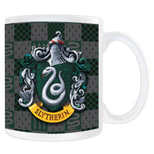 Load image into Gallery viewer, Slytherin Crest and House Colors Mug

