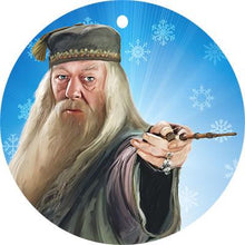 Load image into Gallery viewer, Hogwarts Crest and Albus Dumbledore Crest Ornament
