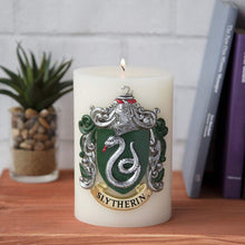 Load image into Gallery viewer, Harry Potter Slytherin Sculpted Insignia Candle
