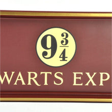 Load image into Gallery viewer, Hogwarts 9 3/4 Sign by The Noble Collection
