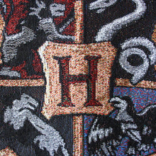 Load image into Gallery viewer, Exclusive Hogwarts Crest Tapestry Throw Blanket
