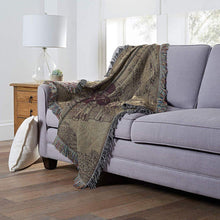 Load image into Gallery viewer, Marauder&#39;s Map&trade; Woven Tapestry Throw Blanket
